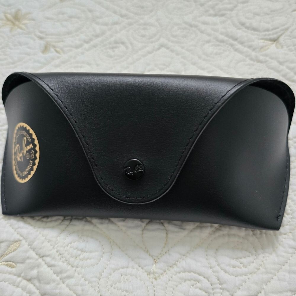 Ray-Ban Sunglasses Eyeglasses Case Black Gold Excellent Condition